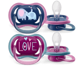 Avent ultra air Pacifier 18m+ Girl x 2 - Mari Kali Stores Cyprus